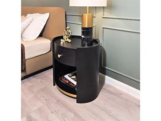 STG: тумба прикроватная(черный, золото)