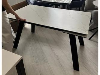 Megapolis-II: стол обеденный(белый, черный)